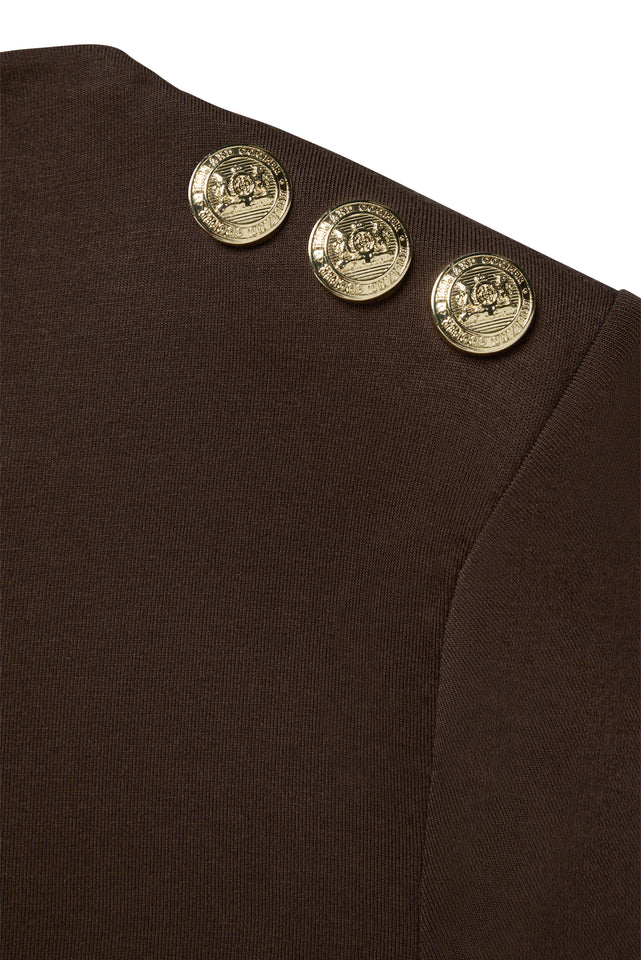 Harper Long Sleeve Top (Walnut)