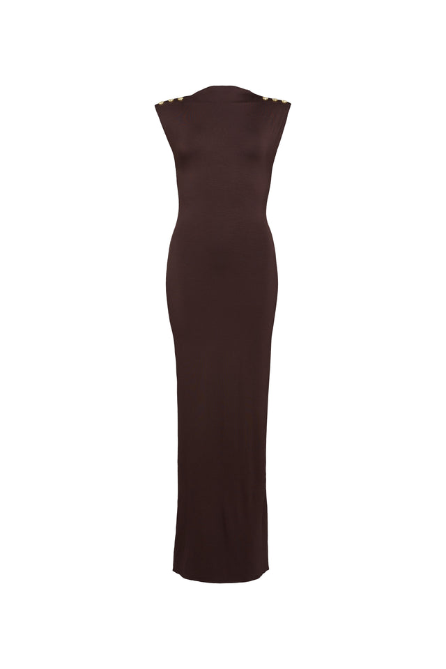 Harper Maxi Dress (Chocolate)