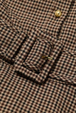 Heritage Dress (Coffee Gingham)
