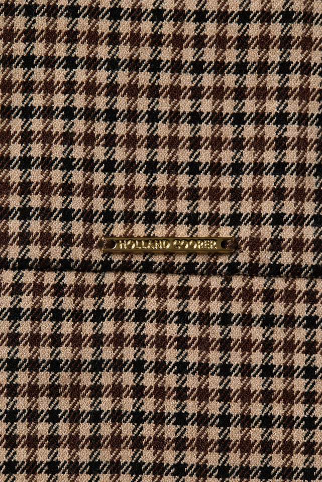 Heritage Dress (Coffee Gingham)