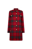 Highbury Cape Coat (Red Tartan)