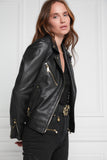 Leather Biker Jacket (Black)