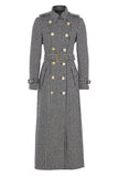 Full Length Marlborough Trench Coat (Houndstooth)