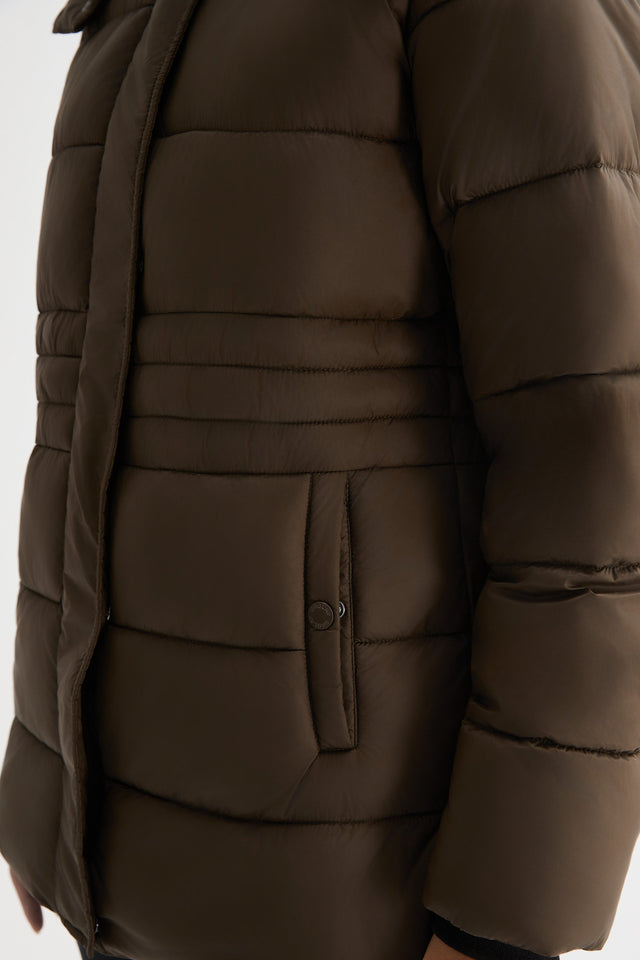Hooded Quilted Everyday Lyrella Puffer Jacket