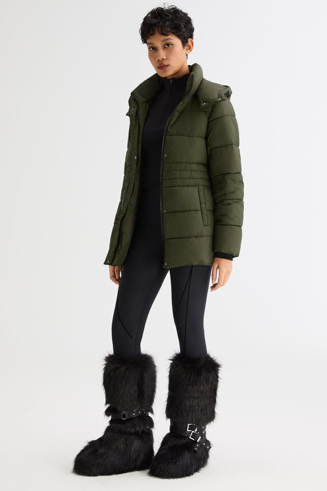 Hooded Quilted Everyday Lyrella Puffer Jacket