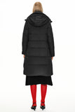 Hooded Winter Two-Way Zipper Down Coat