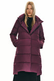 Hooded Winter Two-Way Zipper Down Coat