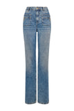 Jessica Straight Jean (Aged Indigo)