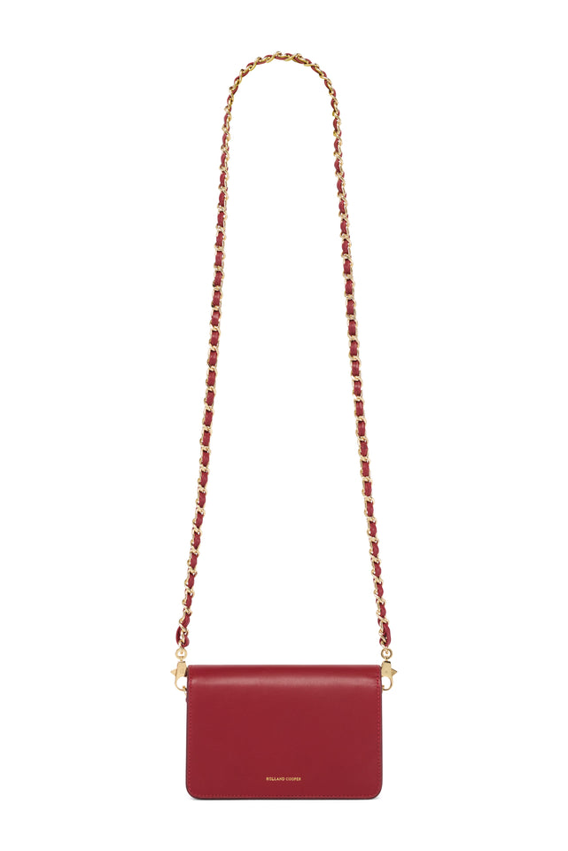 Kensington Crossbody Bag (Deep Red Leather)