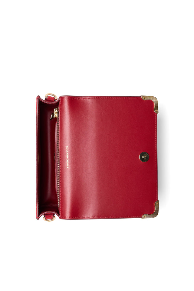 Kensington Crossbody Bag (Deep Red Leather)