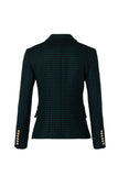 Knightsbridge Blazer (Emerald Houndstooth)