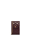 Knightsbridge Quilted Phone Pouch (Oxblood Leather)