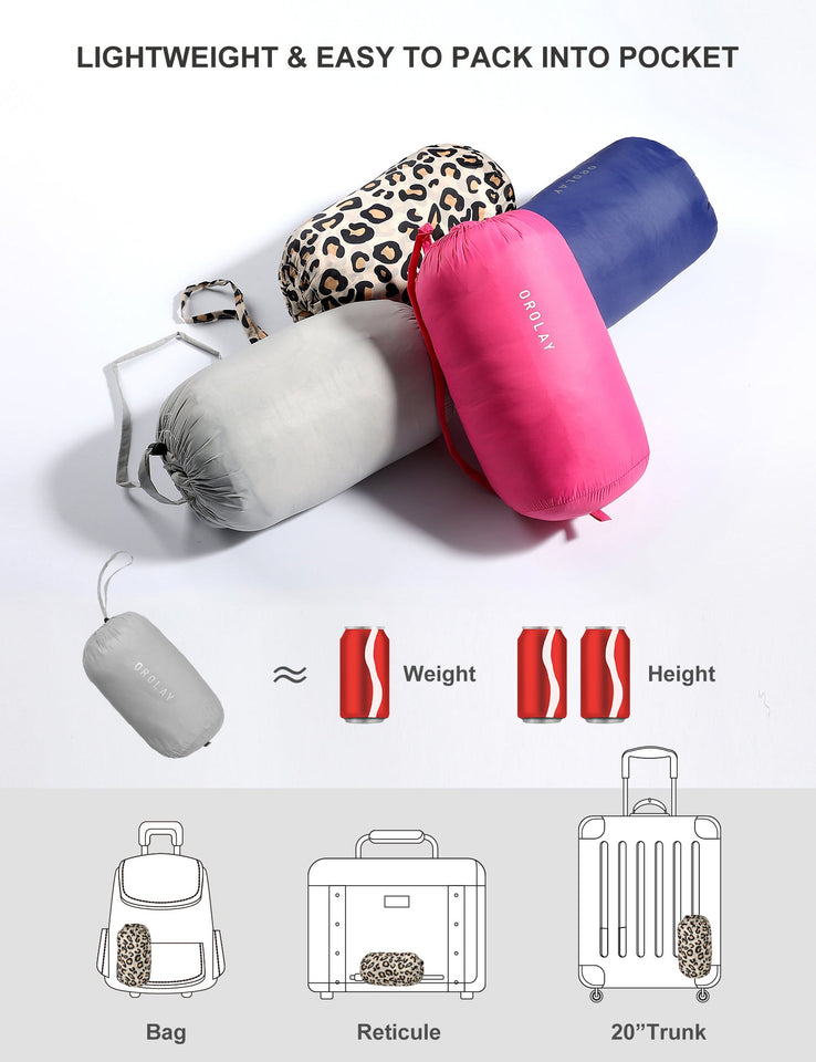 Lightweight Quilted Packable Down Jacket