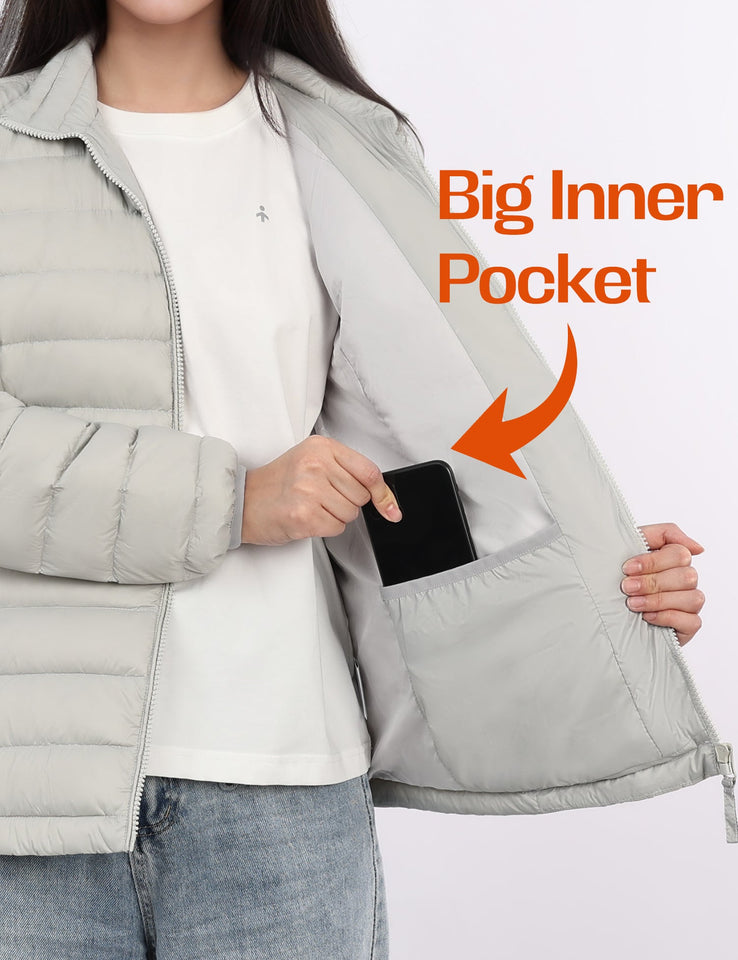 Lightweight Quilted Packable Down Jacket