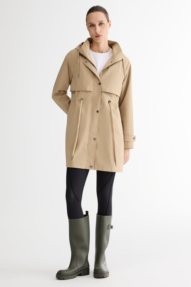 Long Hooded Windbreaker