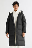 Long Puffer Down Jacket with Hem Slit