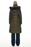 Long Puffer Faux Fur Hood Down Coat