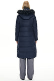 Long Puffer Faux Fur Hood Down Coat