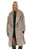 Oversized Long Sherpa Teddy Coat