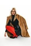 Oversized Long Sherpa Teddy Coat