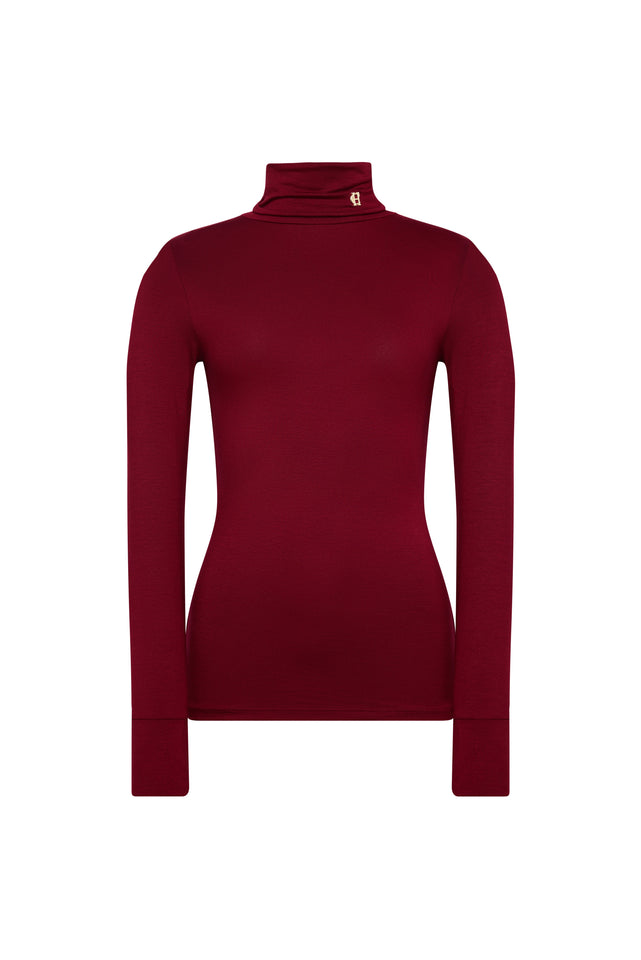 Lucy Essential Roll Neck (Wine)