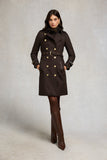Marlborough Trench Coat (Chocolate Herringbone)