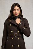 Marlborough Trench Coat (Chocolate Herringbone)