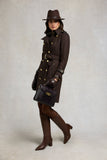 Marlborough Trench Coat (Chocolate Herringbone)
