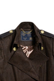 Marlborough Trench Coat (Chocolate Herringbone)