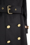 Marlborough Trench Coat (Soft Black Tan)