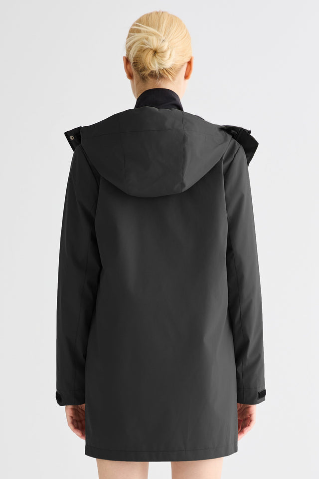 Mid-Length Waterproof Trench Jacket