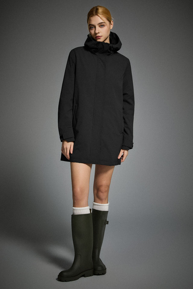Mid-Length Waterproof Trench Jacket