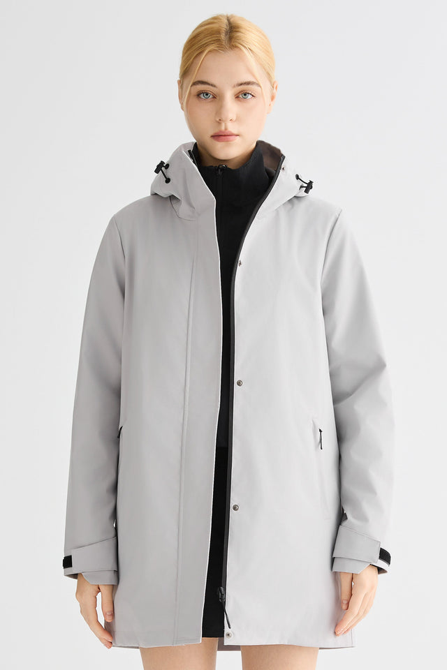 Mid-Length Waterproof Trench Jacket