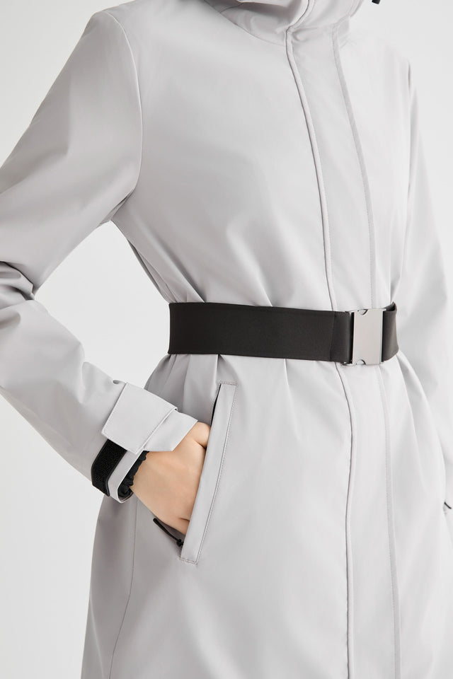 Mid-Length Waterproof Trench Jacket