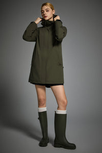 Mid-Length Waterproof Trench Jacket