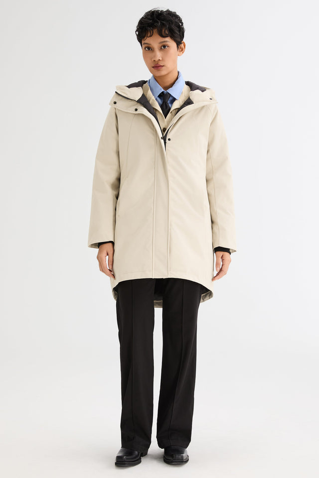 Mid-Length Windproof Parka Coat