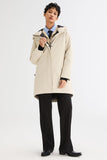 Mid-Length Windproof Parka Coat