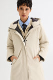 Mid-Length Windproof Parka Coat