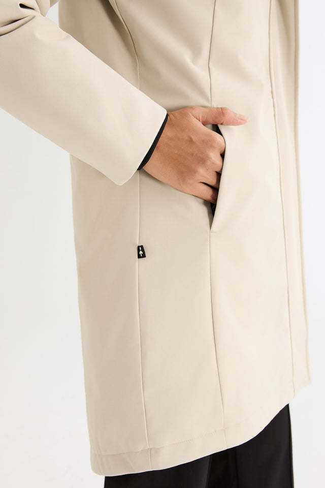 Mid-Length Windproof Parka Coat