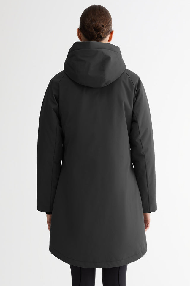 Mid-Length Windproof Parka Coat