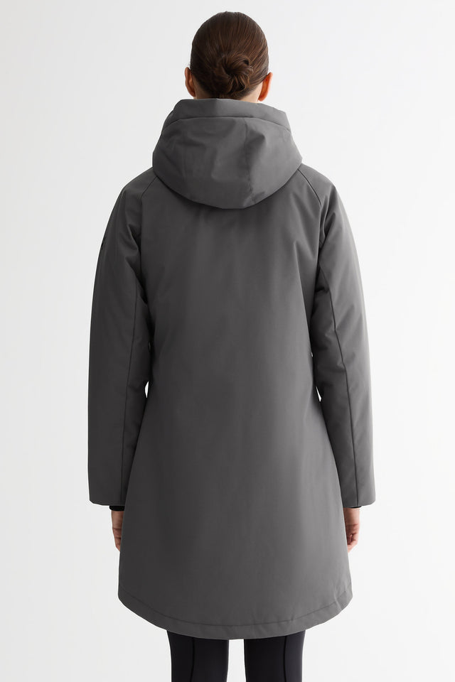 Mid-Length Windproof Parka Coat