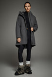 Mid-Length Windproof Parka Coat