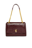 Milan Midi Shoulder Bag (Oxblood)