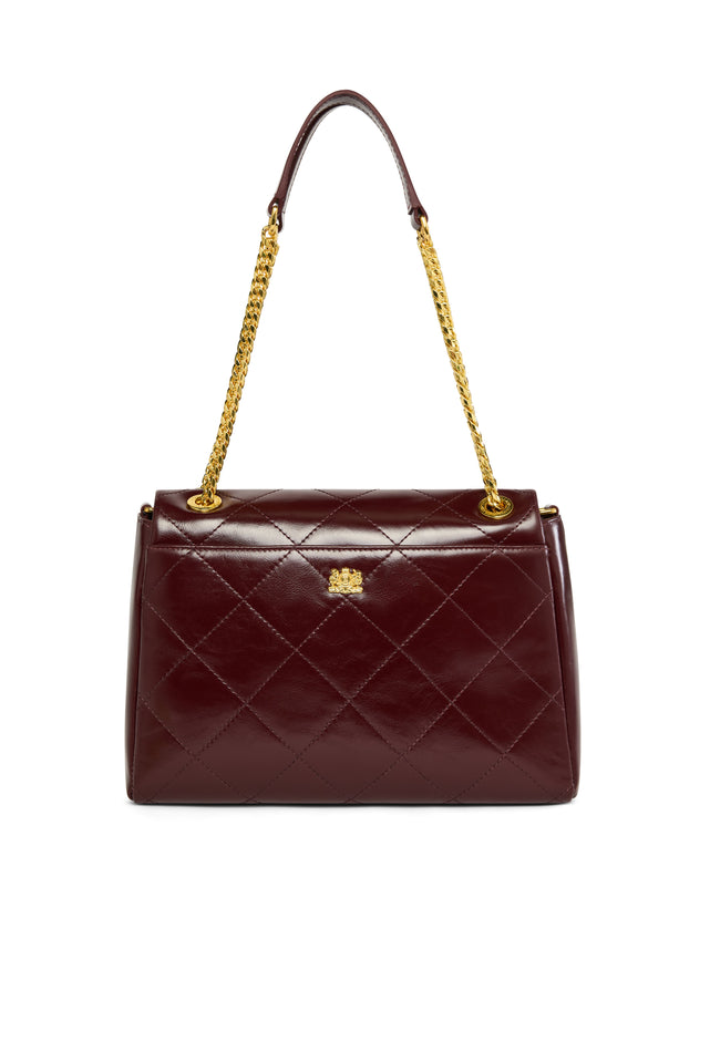 Milan Midi Shoulder Bag (Oxblood)