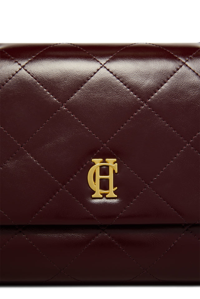 Milan Midi Shoulder Bag (Oxblood)