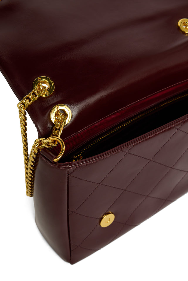 Milan Midi Shoulder Bag (Oxblood)