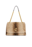 Milan Shoulder Bag (Mink Faux Fur)