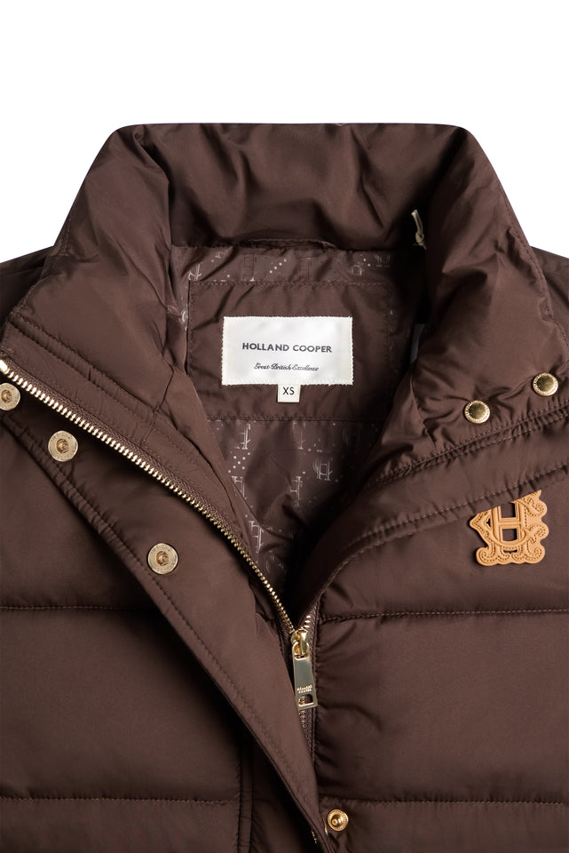 Milton Longline Coat (Chocolate)