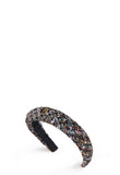 Narrow Headband (Black Sparkle Boucle)