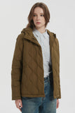 Quilted Down Jacket Lightweight Hooded
